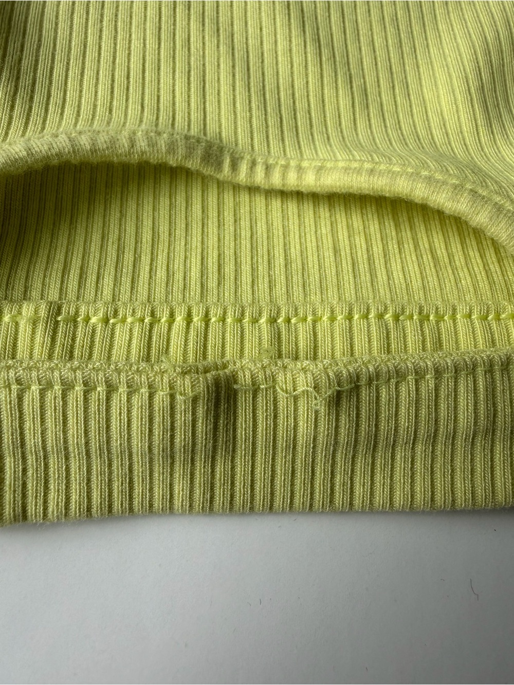 adidas Yellow Ribbed Tank - Picture 4 of 4